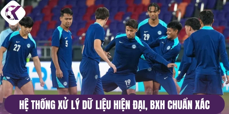 Hệ thống xử lý dữ liệu hiện đại, đảm bảo BXH chuẩn xác