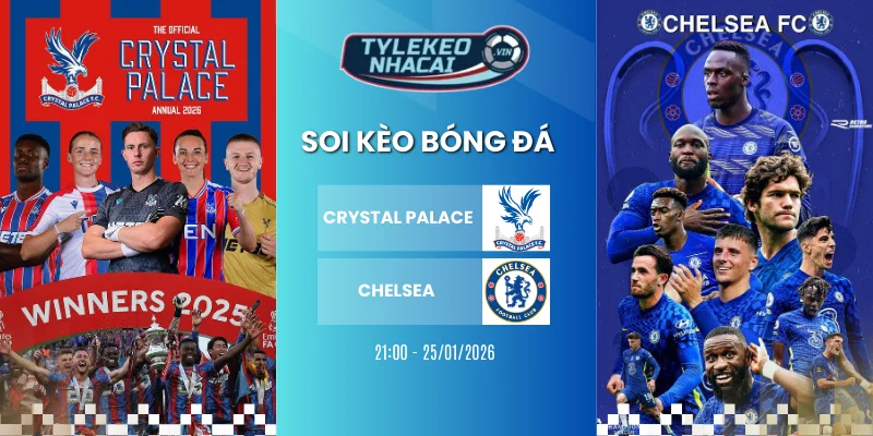 Thứ hạng BXH của Crystal Palace vs Chelsea