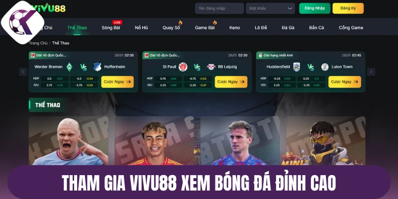 Tham gia Vivu88 xem bóng đá đỉnh cao