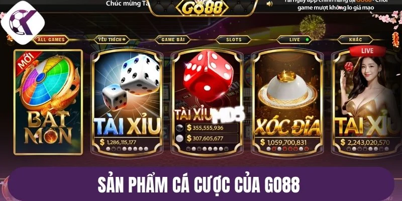 Sản phẩm cá cược của Go88