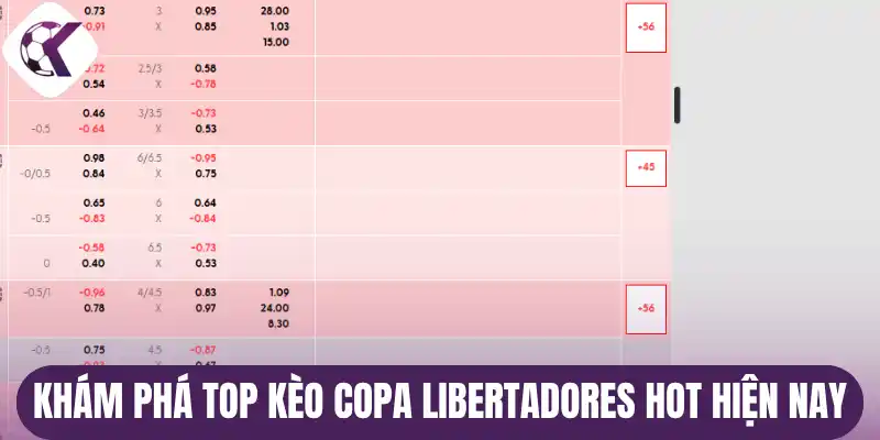 Khám phá top kèo Copa Libertadores hot hiện nay